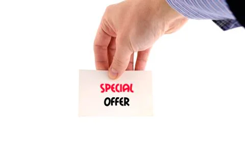 Special offer text concept Stock Photos