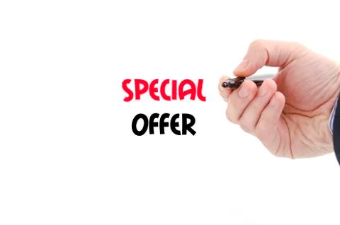 Special offer text concept Stock Photos