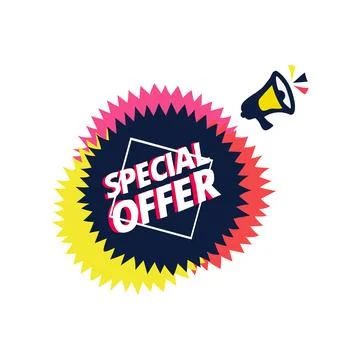 Special offer vector Stock Illustration