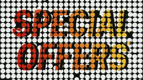 Special Offer White Background Simple Animation Stock Footage 159382315