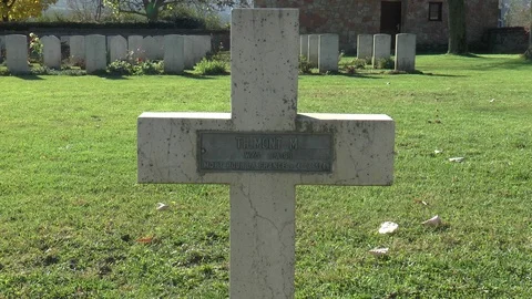 Special Operations War Grave World War 2 Stock Footage 100430421