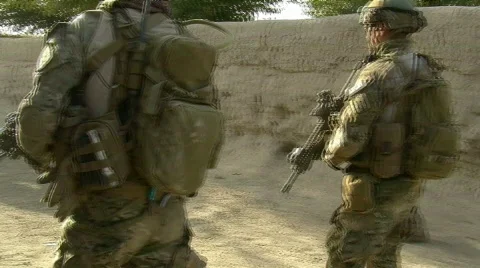 Special Ops on Patrol c Stock Footage 530870