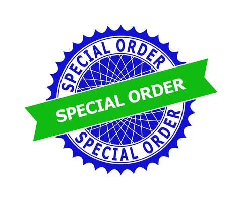 SPECIAL ORDER Bicolor Clean Rosette Template for Stamp Seals Illustrazione stock