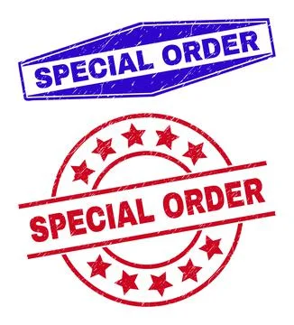 SPECIAL ORDER Corroded Seals in Circle and Hexagon Forms Illustrazione stock