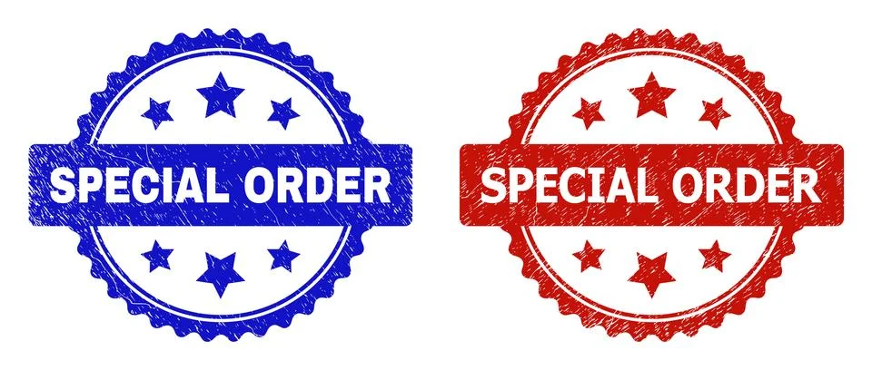 SPECIAL ORDER Rosette Watermarks with Rubber Surface Stock Illustration