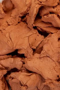 A special paste with the addition of orange clay for creativity and modeling Stock Photos