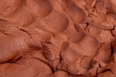 A special paste with the addition of orange clay for creativity and modeling Stock Photos