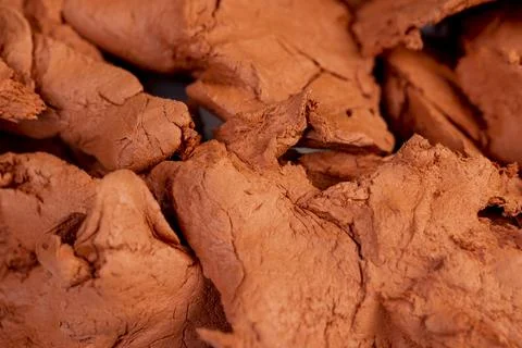 A special paste with the addition of orange clay for creativity and modeling Stock Photos