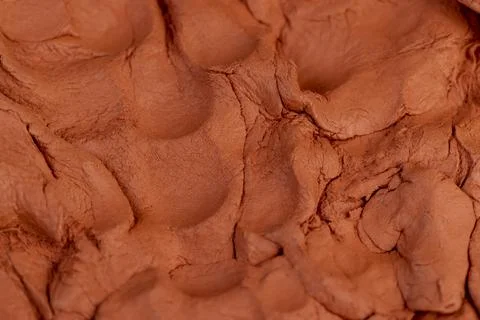 A special paste with the addition of orange clay for creativity and modeling Stock Photos