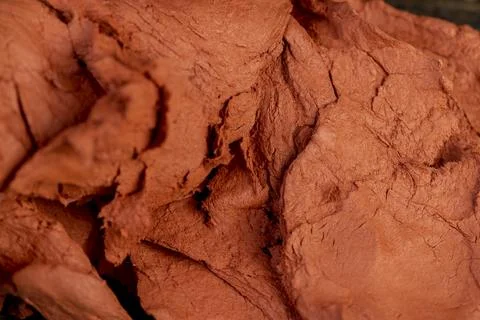 A special paste with the addition of orange clay for creativity and modeling Stock Photos
