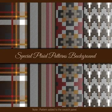 Special plaid pattern background. red, black and brown plaid pattern for te.. Illustrazione stock