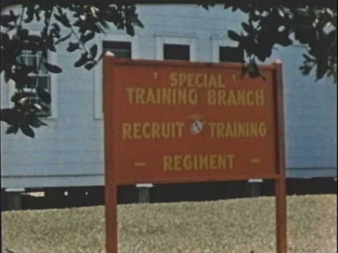 Special platoons in the Marine Corps help train recruits that have different Vídeos de archivo 75754231