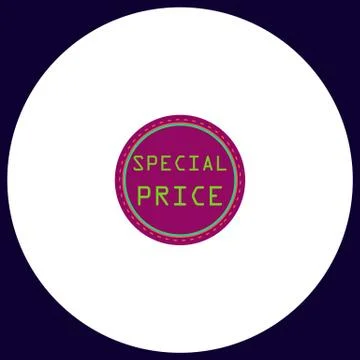 Special price computer symbol Stock Illustration