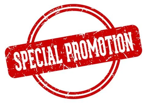 Special promotion stamp Stock Illustration