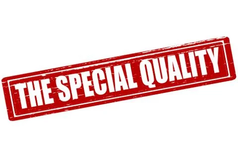 The special quality Stock Illustration