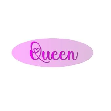 Special Queen design logo Stock Illustration