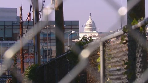 Special - Racking Focus of Capitol DC  Stock Footage 70871161
