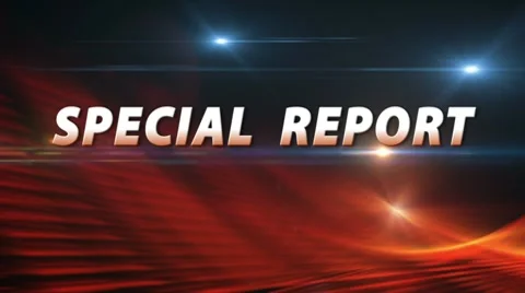SPECIAL REPORT Breaking News Bumper Stock Footage
