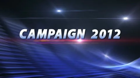 SPECIAL REPORT CAMPAIGN 2012 Election News Bumper Stock Footage 10760092