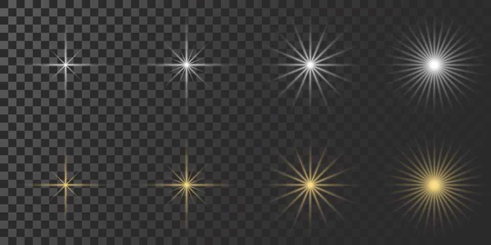 Special Set effect isolated on transparent background Stock Illustration