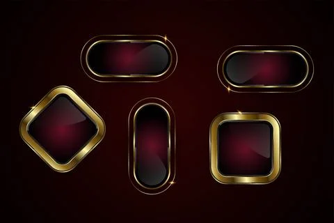 ? ?????? ?? ???????? special shapes buttons vector design with diamond-shap.. Stock Illustration