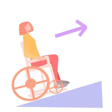 Special steps for people with disabilities, vector graphics Stock Illustration