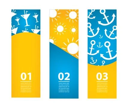 Special summer banners, eps10, vector illustration Stock Illustration