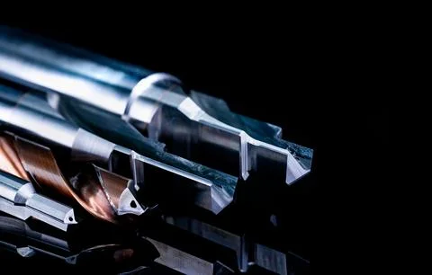 Special tools isolated on black background. Made to order special tools. Co.. Stock Photos
