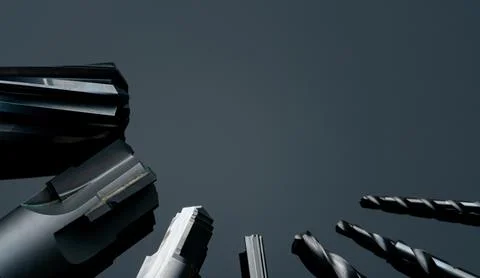 Special tools isolated on dark background. Made to order special tools. Coa.. Stock Photos
