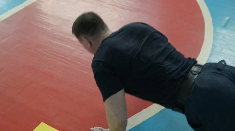 Special training for private security guards 库存影片 62448753