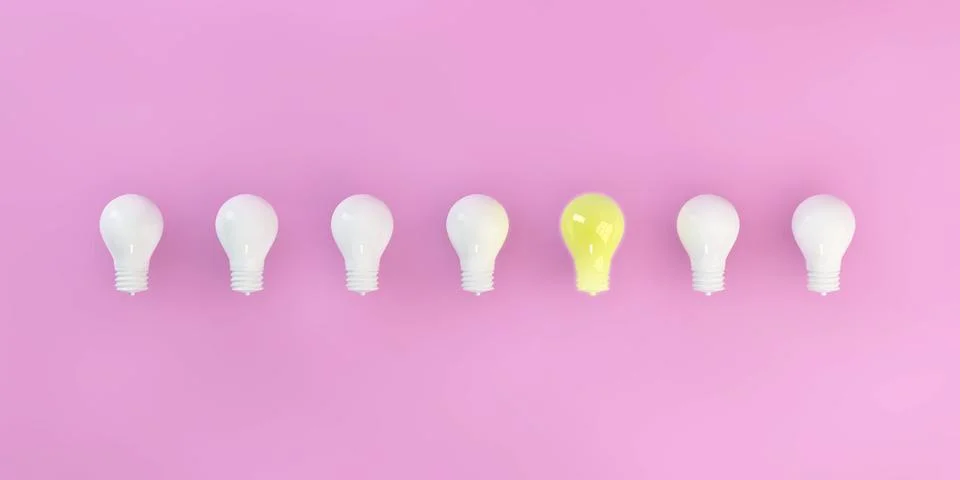 Special Unique Light Bulb Stock Illustration