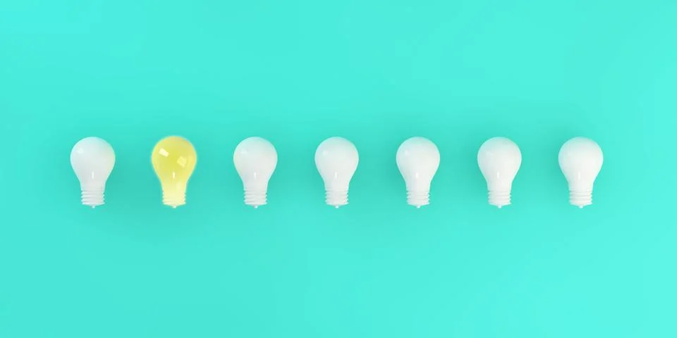Special Unique Light Bulb Stock Illustration