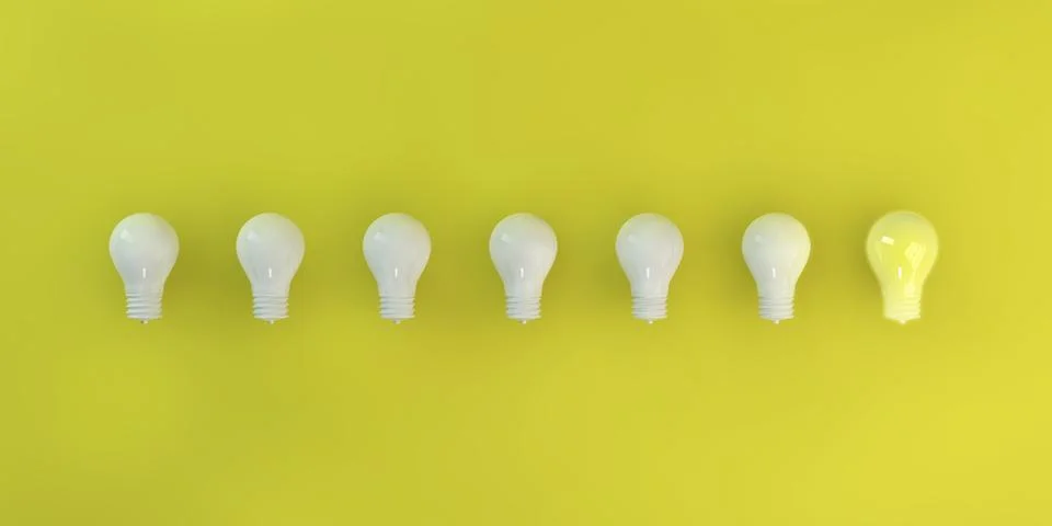 Special Unique Light Bulb Stock Illustration