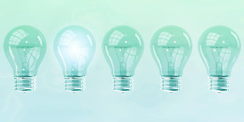 Special Unique Light Bulb Stock Illustration