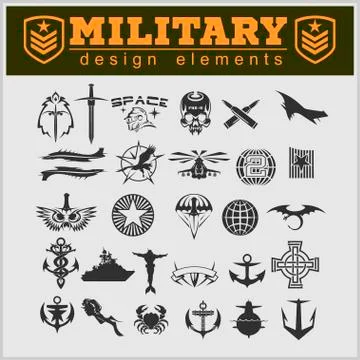 Special unit military patch Stock Illustration