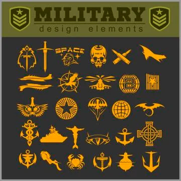 Special unit military patch Stock Illustration