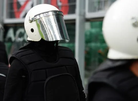Special unit policeman Foto stock