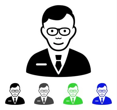 Specialist Flat Icon イラスト素材