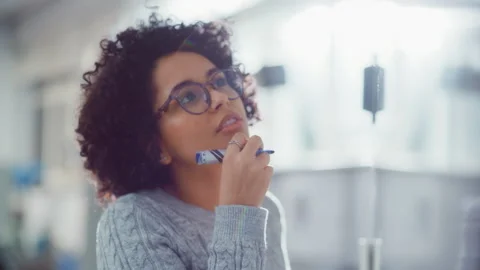 Specialist Solving Complex Mathematical Problems Stock Footage 189873065