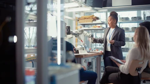 Specialists And Mentor Work Together Stock Footage 187568940