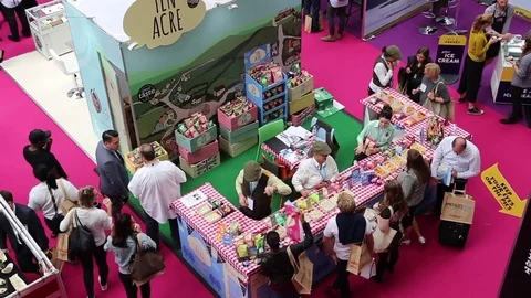 Speciality & Fine Food Fair 2017 London, UK Stock Footage