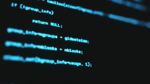 Specialized Hackers Attack, Hacker Coding Screen With Futuristic Look And Camera Video stock 170677584