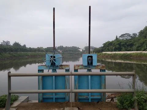 Specialized water management component used to control fluid levels Stock Photos