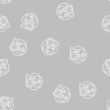 Specialty chemicals line seamless pattern Stockillustratie