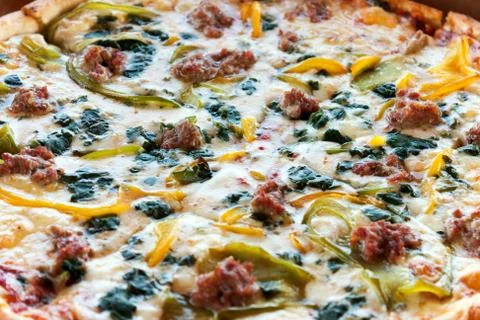 Specialty Combination Pizza Stock Photos