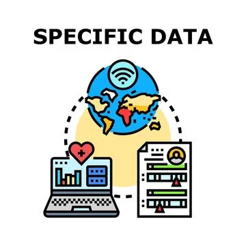Specific data management and global information networking Stock Illustration