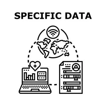 Specific data management and global information networking Stock Illustration