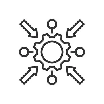 Specific functionality, icon in line design. Specific functionality, custom Stock-Illustration