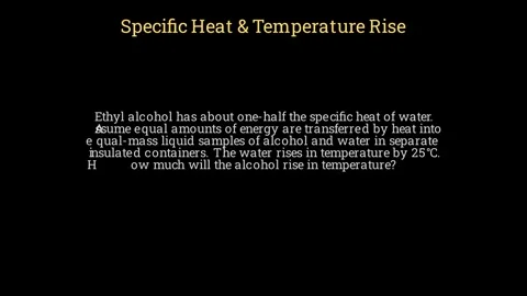 Specific Heat and Temperature Rise Stock Footage 336331072