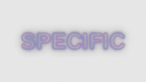 Specific neon effects, text animation on transparent background Stock Footage 303505271